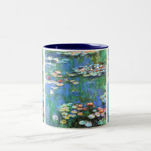 Tasse 2 Couleurs Beaux-arts 1916 de Claude Monet de nénuphars