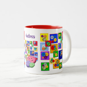 Tasse 2 Couleurs Beaux boutons