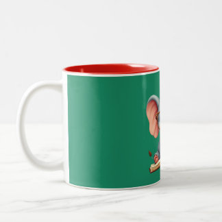 Tasse 2 Couleurs Bébé Éléphant Sage