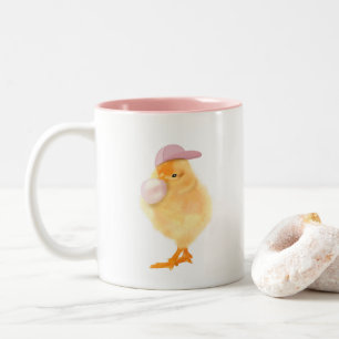 Tasse 2 Couleurs Bébé mignon poussette avec bubblegum