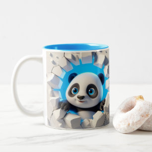 Tasse 2 Couleurs Bébé mignonne 3D Panda cacao chaud Café Animaux Mu