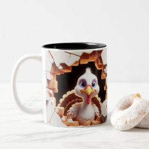 Tasse 2 Couleurs Bébé mignonne 3D Turquie cacao chaud Coffee Animau