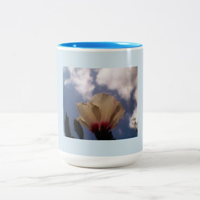 Tasse 2 Couleurs Bébé Rose Bleu Blanc (Centre)