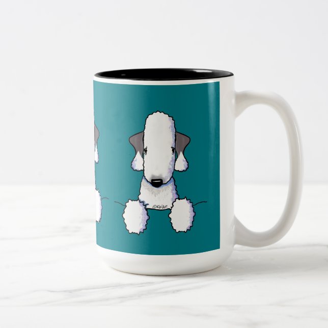 Tasse 2 Couleurs Bedlington Terrier (Droit)