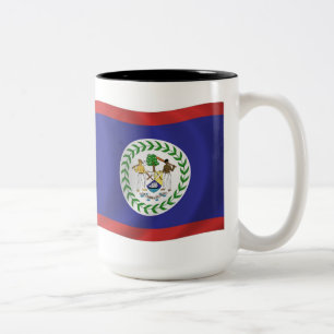 Tasse 2 Couleurs Bélize Drapeau Musique