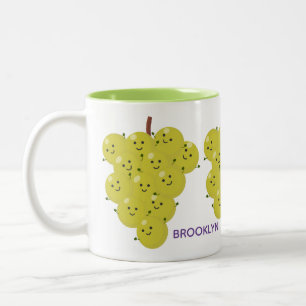 Tasse 2 Couleurs Belle bande de raisins amusante illustration