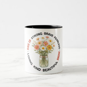 Tasse 2 Couleurs Belle Bonne Fête des Mères Maman