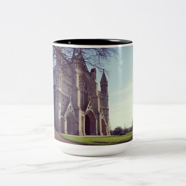 Tasse 2 Couleurs Belle cathédrale européenne (Centre)