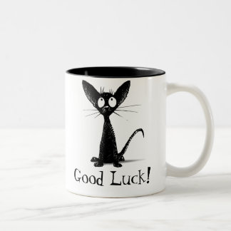 Tasse 2 Couleurs Belle Chat Noir