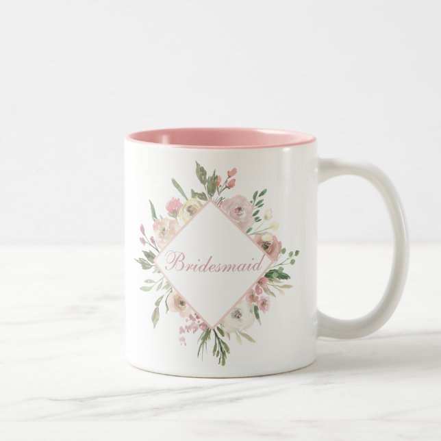Tasse 2 Couleurs Belle femme de chambre rose (Droit)