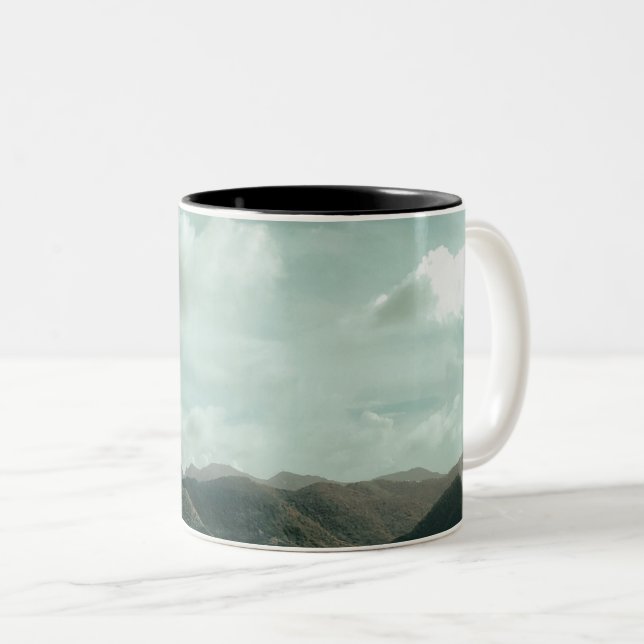 Tasse 2 Couleurs Belle vie marine (Devant droit)