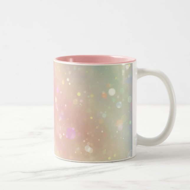 Tasse 2 Couleurs Belles Bulles Pastel (Droit)