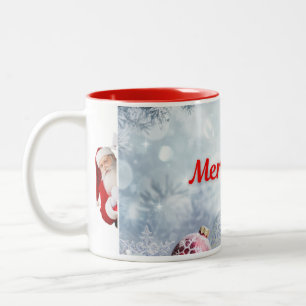 Tasse 2 Couleurs Belles canettes de Noël Père Noël