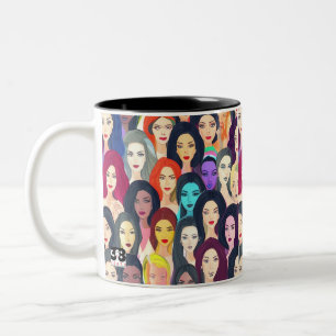 Tasse 2 Couleurs Belles Femmes