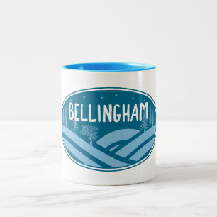 Tasse 2 Couleurs Bellingham Washington Extérieur