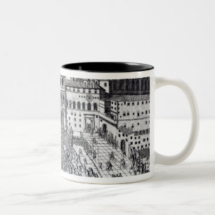 Tasse 2 Couleurs Bénédiction du pape dans le carré de St Peter