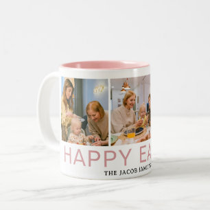 Tasse 2 Couleurs Bénédiction moderne élégante Famille de Pâques Tro
