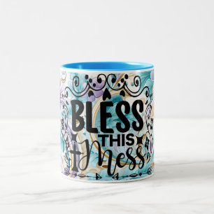 Tasse 2 Couleurs Bénissez Cette Musique Mess
