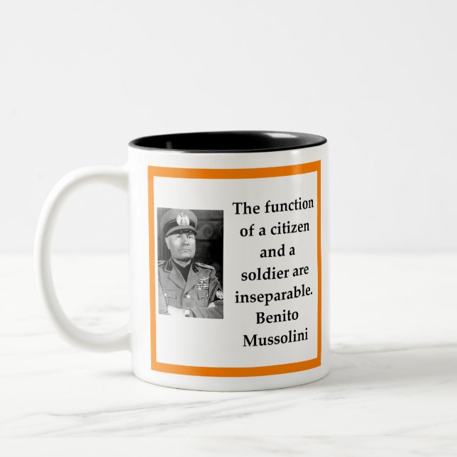 Tasse 2 Couleurs Benito Mussolini (Gauche)