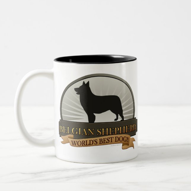 Tasse 2 Couleurs Berger belge (Gauche)