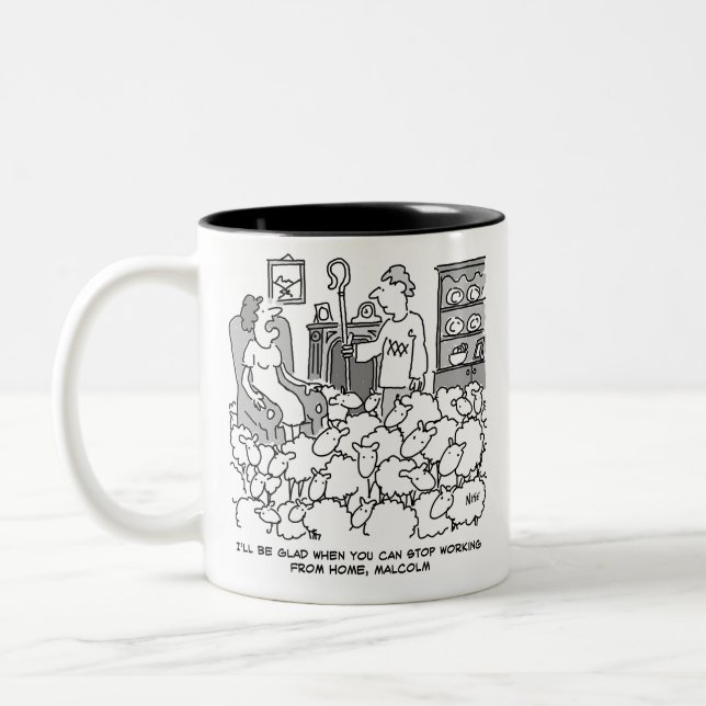 Tasse 2 Couleurs Berger ou éleveur de moutons (Gauche)