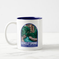Berkeley Springs West Virginia Illustration Voyage