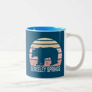 Tasse 2 Couleurs Berkeley Springs West Virginia Retro Bear