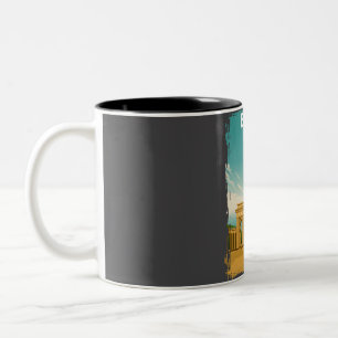 Tasse 2 Couleurs Berlin Allemagne Porte de Brandebourg Vintage voya