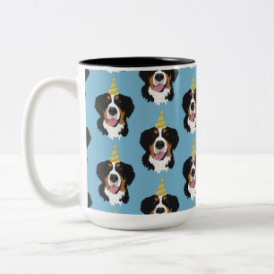 Tasse 2 Couleurs Bernese Mountain Dog Anniversaire