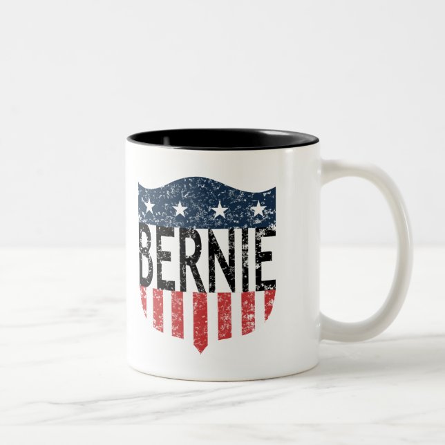 Tasse 2 Couleurs BERNIE étoiles et rayures (Droit)