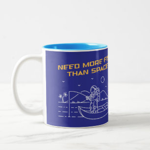 Tasse 2 Couleurs Besoin De Plus De Poisson Que D'Espace 2