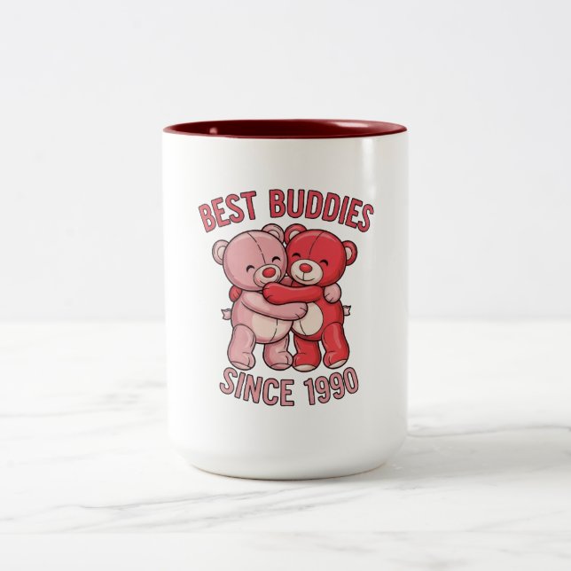 Tasse 2 Couleurs Best Buddies Since 1990 Bear (Centre)