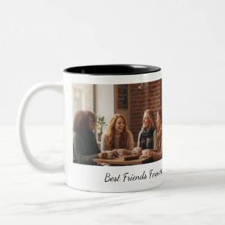 Tasse 2 Couleurs Best Friends Forever Custom Photo Personalized Cof