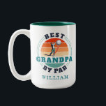 Tasse 2 Couleurs Best Grand-pa By Par Retro Golfing Cadeaux de vaca<br><div class="desc">Retro Best Grandpa By Par design vous pouvez customiser pour le destinataire de ce design de thème de golf mignon. Un cadeau parfait pour l'anniversaire de Fête des pères ou de grand-père. Le texte "GRANDPA" peut être customisé avec n'importe quel papa moniker en cliquant sur le bouton "Personnaliser" ci-dessus. Ajoutez...</div>