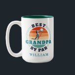 Tasse 2 Couleurs Best Grand-pa By Par Retro Golfing Cadeaux de vaca<br><div class="desc">Retro Best Grandpa By Par design vous pouvez customiser pour le destinataire de ce design de thème de golf mignon. Un cadeau parfait pour l'anniversaire de Fête des pères ou de grand-père. Le texte "GRANDPA" peut être customisé avec n'importe quel papa moniker en cliquant sur le bouton "Personnaliser" ci-dessus. Ajoutez...</div>