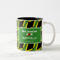BEST JAMAÏCAIN MOM Personnalisé Jamaïque Drapeau