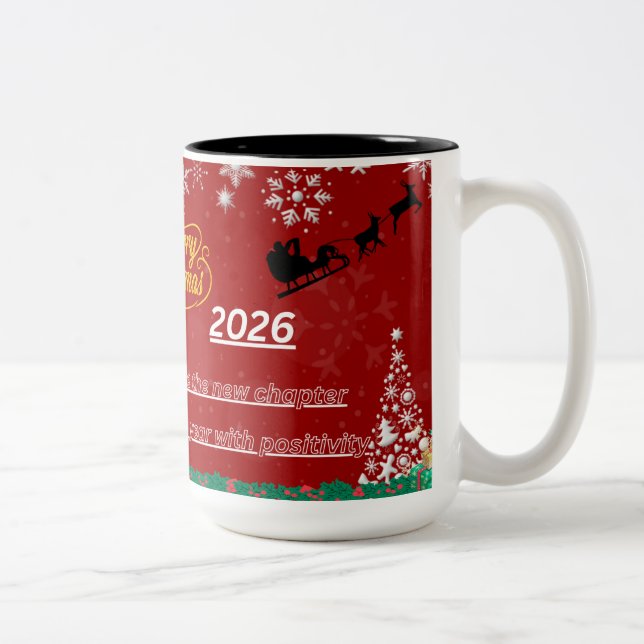 Tasse 2 Couleurs Best Wishes New Year Cup (Droit)