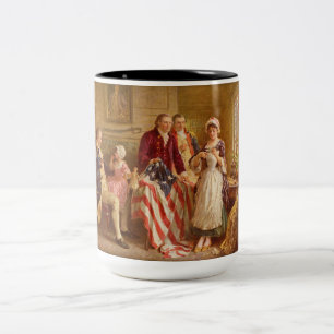 Tasse 2 Couleurs Betsy Ross, 1777 (Histoire américaine) (Patriote a