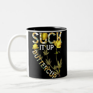 Tasse 2 Couleurs Beurre Le Bouton Drôle Dire Citation Graphique