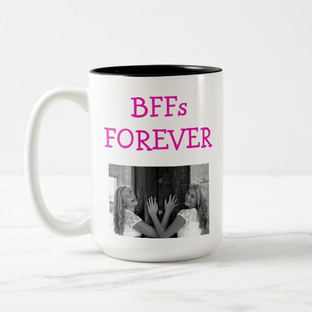 Tasse 2 Couleurs BFF mignon Meilleurs Amis Besoin Photo (Gauche)