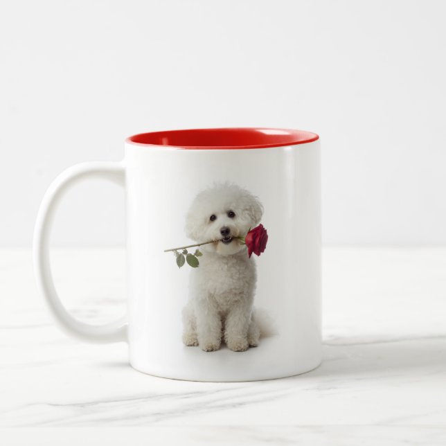 Tasse 2 Couleurs Bichon Love (Gauche)