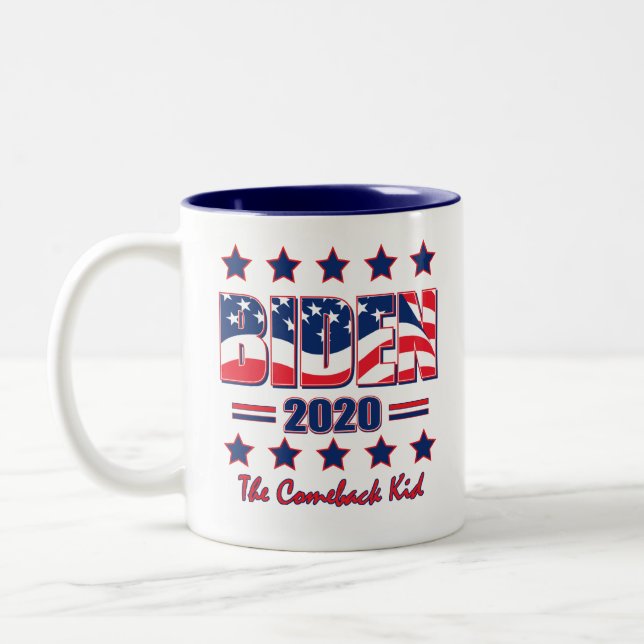 TASSE 2 COULEURS BIDEN-2020 (Gauche)