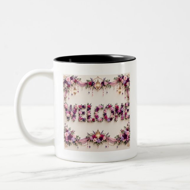 Tasse 2 Couleurs Bienvenue  (Gauche)
