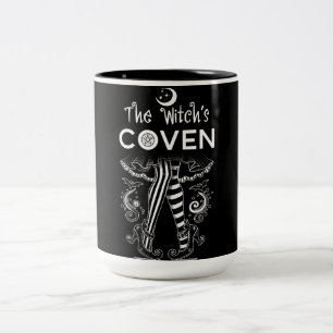 Tasse 2 Couleurs Bienvenue dans les jambes de sorcière de mon coven
