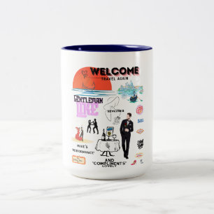 TASSE 2 COULEURS BIENVENUE VOYAGEZ À NOUVEAU