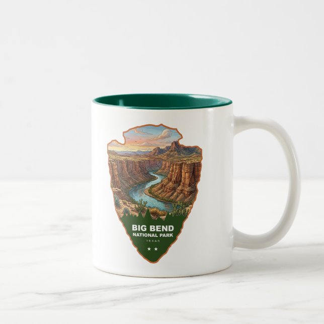 Tasse 2 Couleurs Big Bend National Park Arrowhead (Droit)