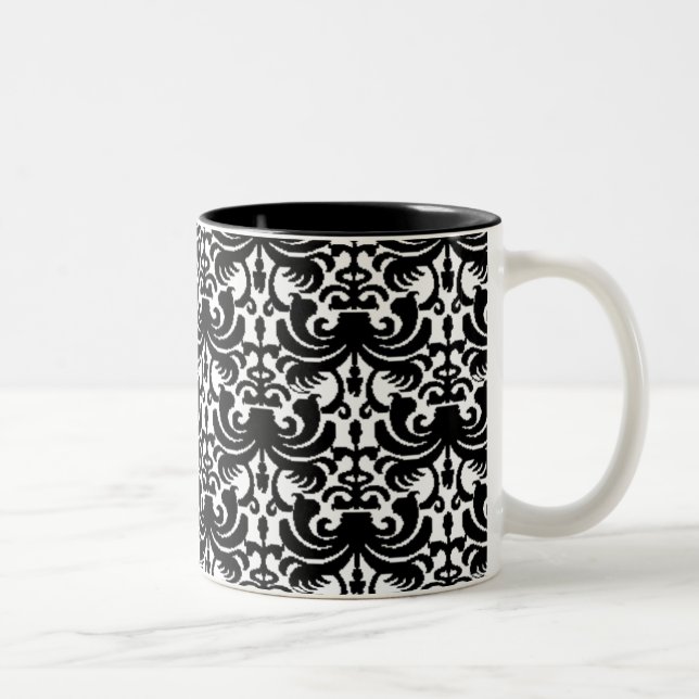 Tasse 2 Couleurs Big Bold Damask (Droit)