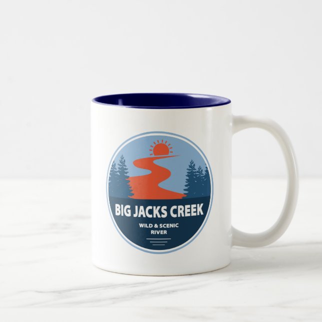 Tasse 2 Couleurs Big Jacks Creek Wild Et Rivière Pittoresque Idaho (Droit)