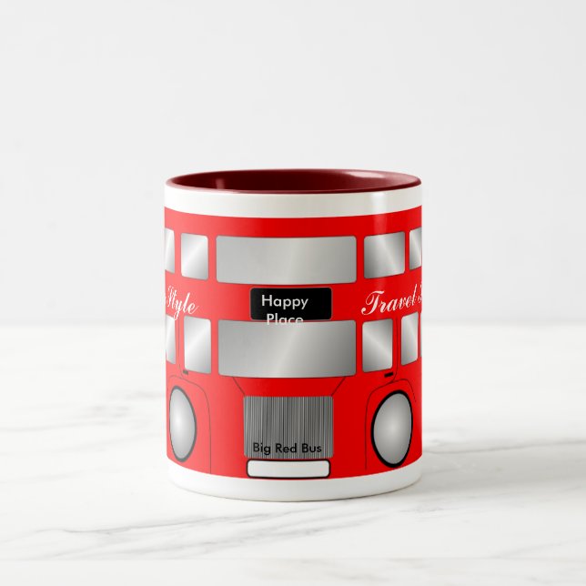 Tasse 2 Couleurs Big Red Bus (Centre)