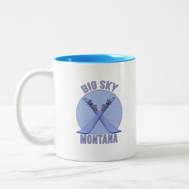 Tasse 2 Couleurs Big Sky, Montana (Gauche)